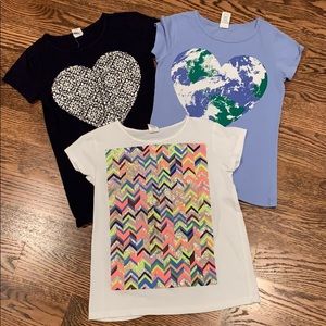 3 size 12 crewcuts tees